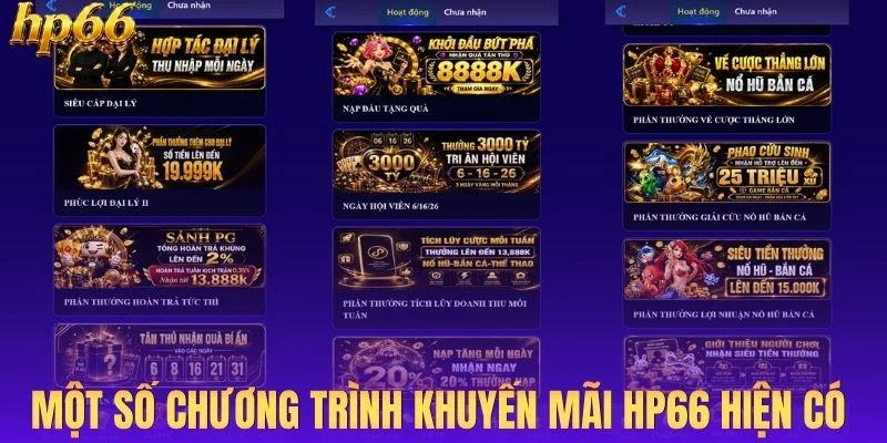 Một số chương trình khuyến mãi HP66 hiện có 