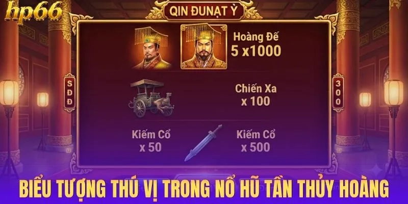 Những biểu tượng thú vị trong nổ hũ Tần Thủy Hoàng