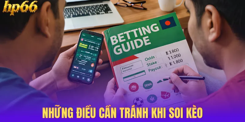 Những điều cần tránh khi soi kèo